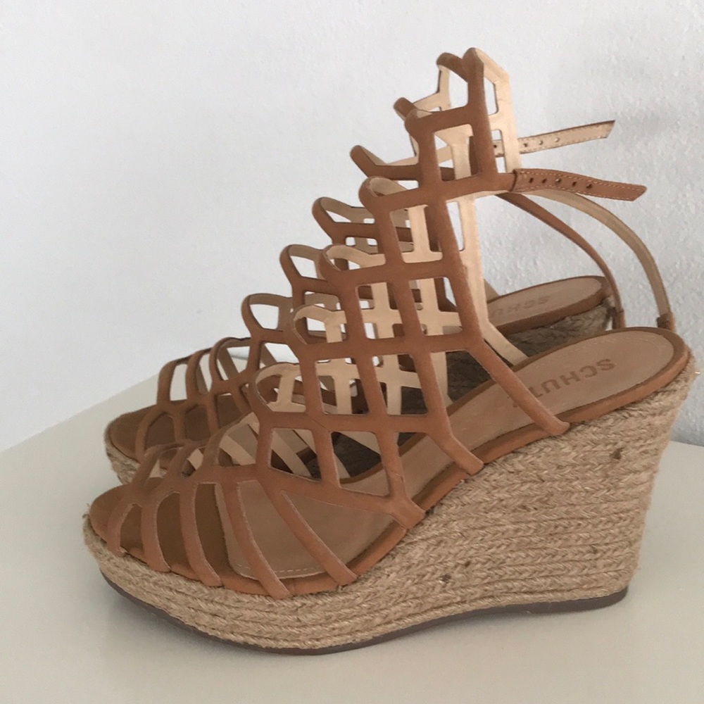 SCHUTZ  Marlyn Espadrille Wedge Heel, Sz 8
